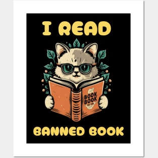 I read banned books Posters and Art